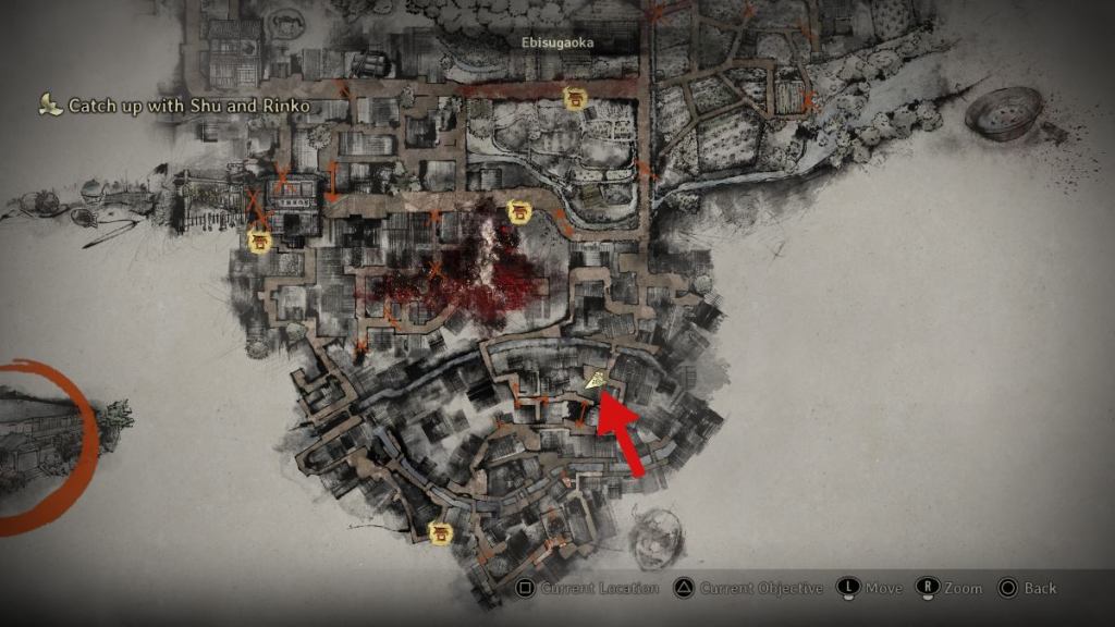 UFO Poster 2 location near a shrine, headed towards the School with Shu and Rinko