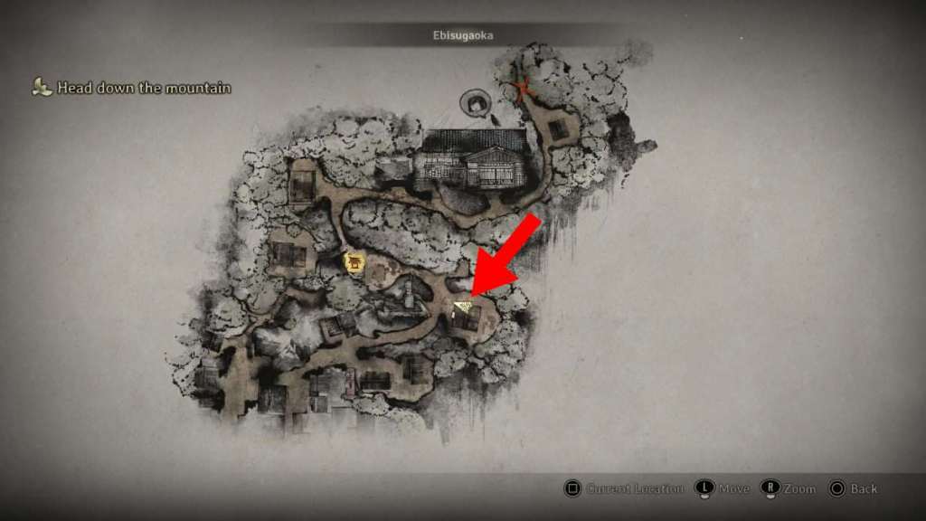 First Jizo statue offering on Silent Hill f map