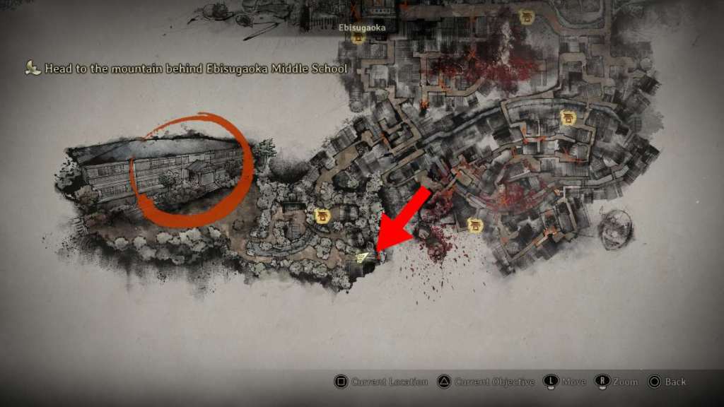 Third Jizo statue on Silent Hill f map