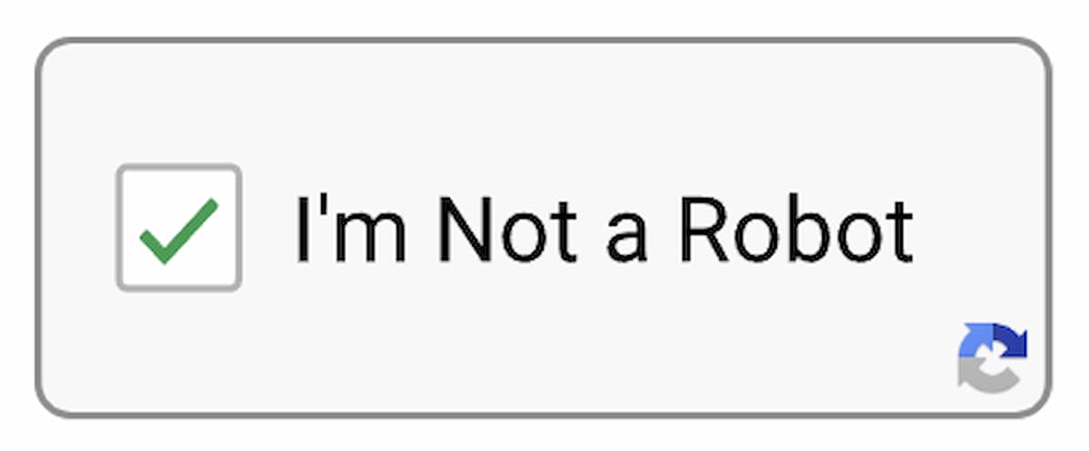 I'm Not a Robot against white background