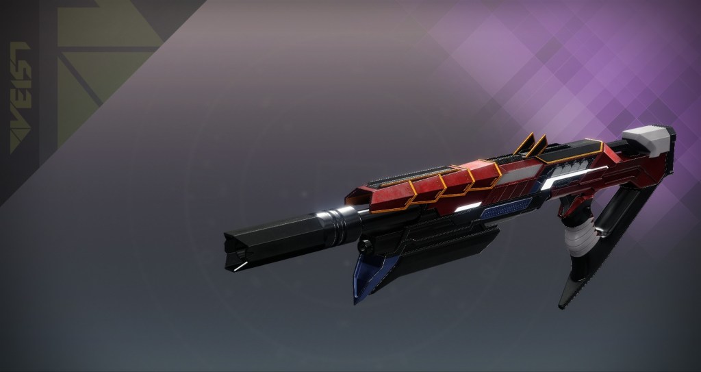 The Trachinus shotgun in its regular form, with a red palette inspired by the Arms Week motif.