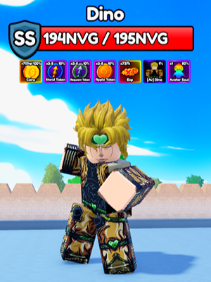 Dino Secret Boss from the Anime Eternal Roblox experience.