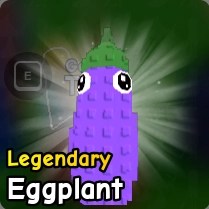 Eggplant plant from Plants vs Zombies Roblox experience.