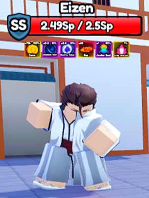 Eizen Secret Boss from the Anime Eternal Roblox experience.