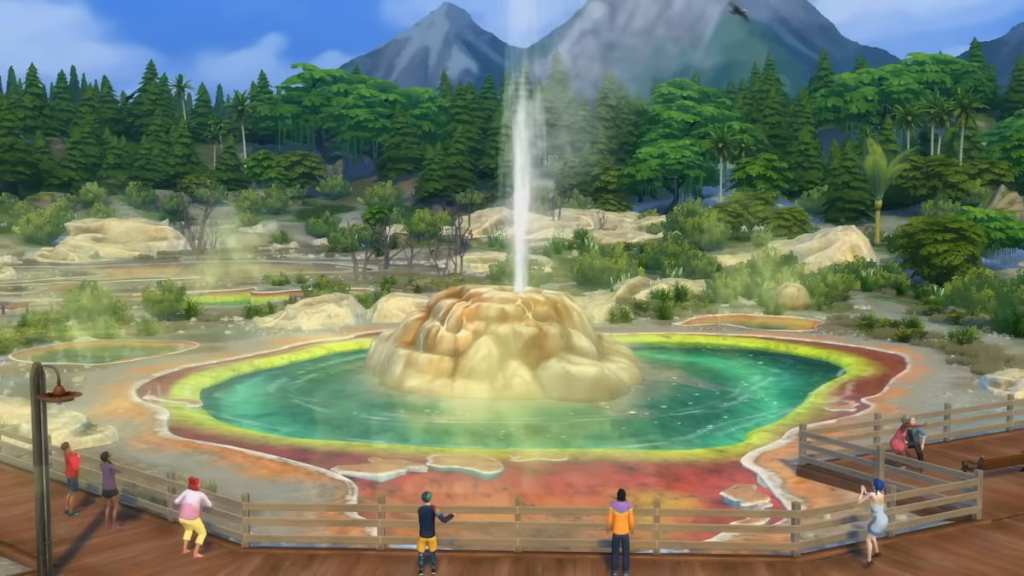 A geyser in the sims 4