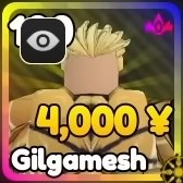 Gilgamesh unit from Anime Rangers X Roblox experience.