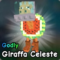 Giraffa Celeste brainrot from Plants vs Zombies Roblox experience.