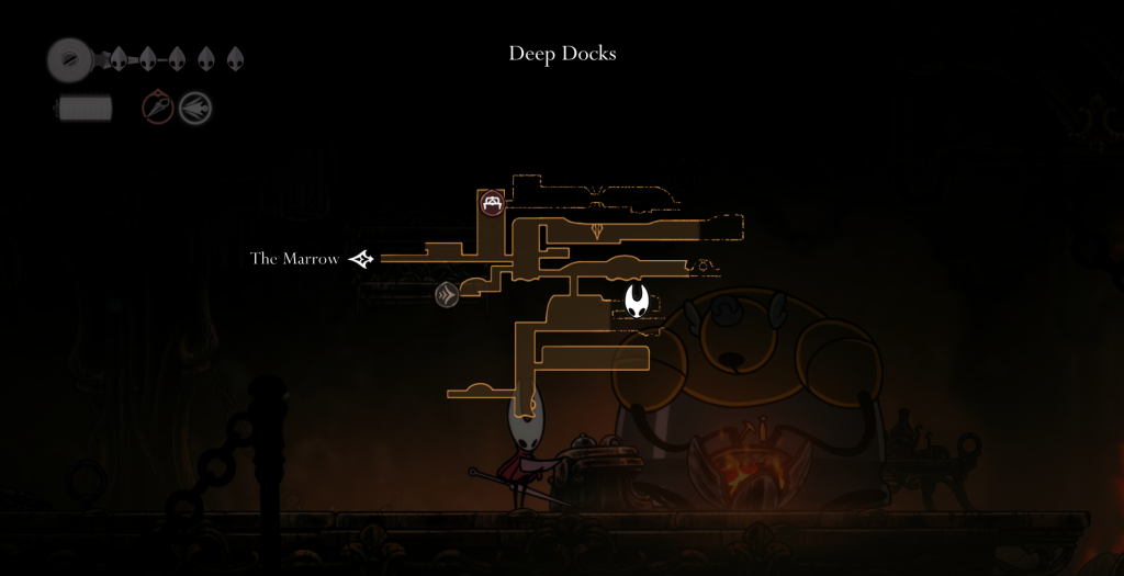 Deep Docks vendor location in Hollow Knight Silksong
