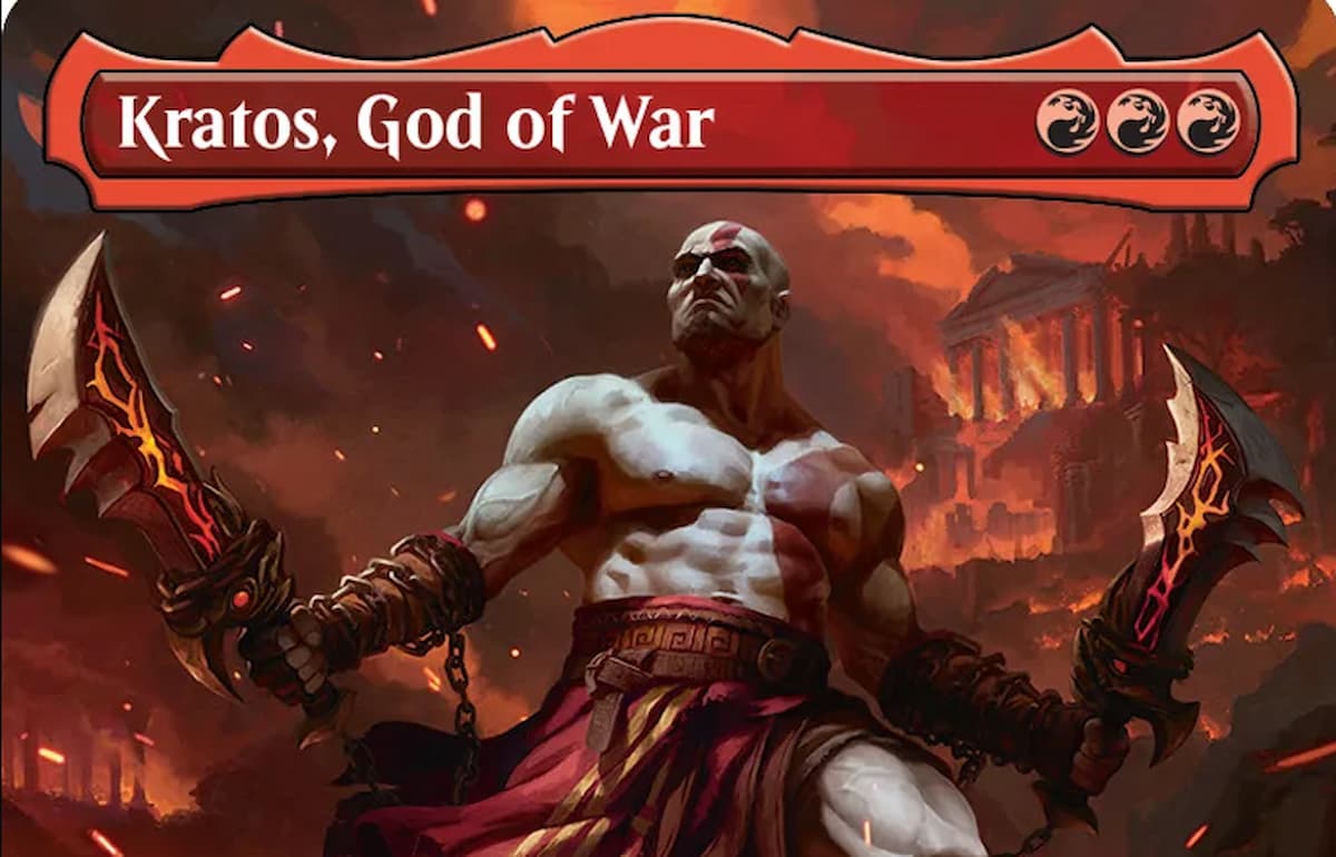 MTG Kratos PlayStation card