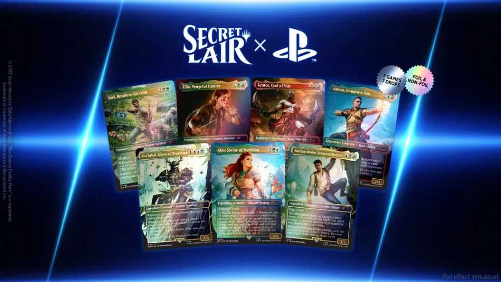 MTG Secret Lair PlayStation collab cards