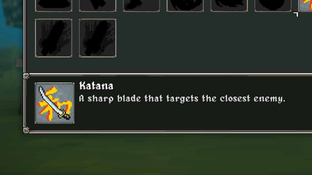 Katana weapon in Megabonk. 