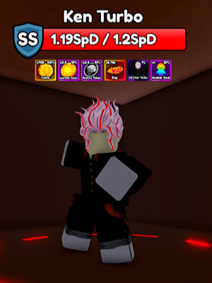 Ken Turbo Secret Boss from the Anime Eternal Roblox experience.