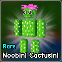 Noobini Cactusini fuzed brainrot from Plants vs Zombies Roblox experience.