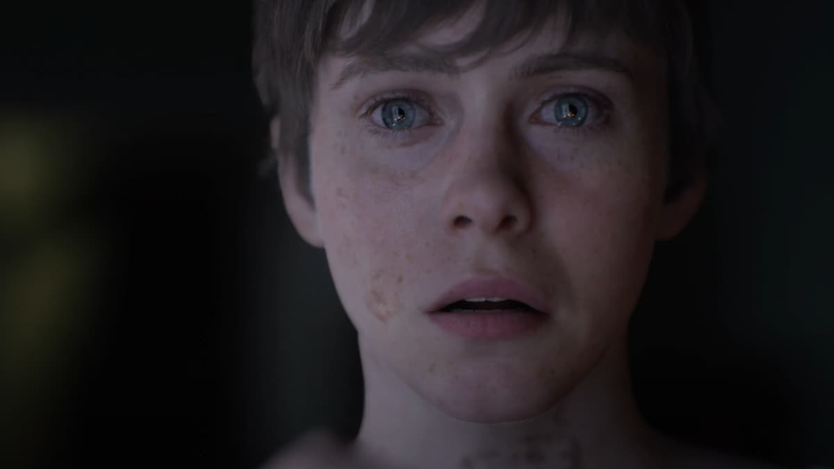 Character in OD Knock looking terrified.