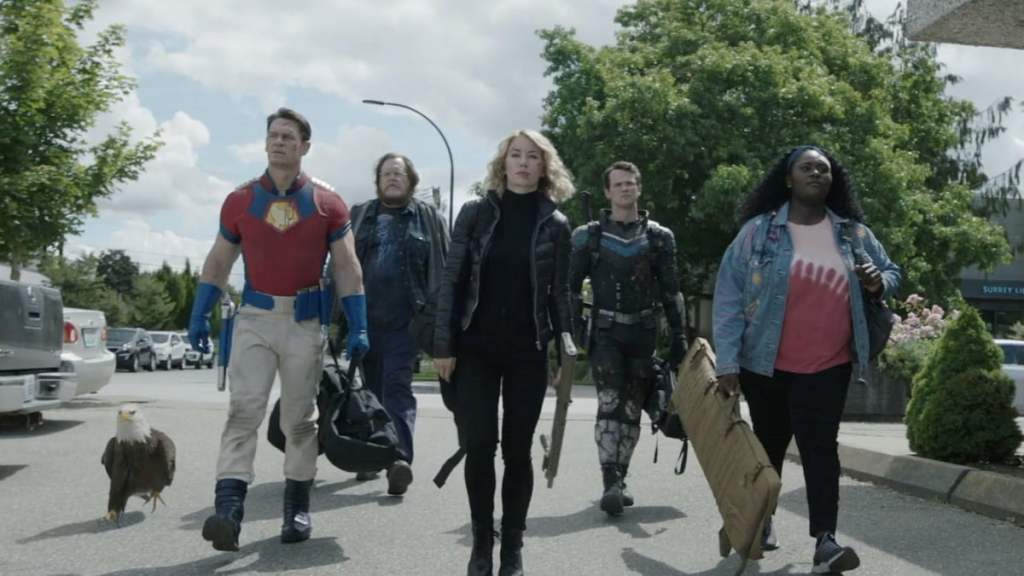 Peacemaker team walking through parking lot together