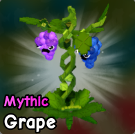 Grape plant from Plants vs Brainrots Roblox experience.