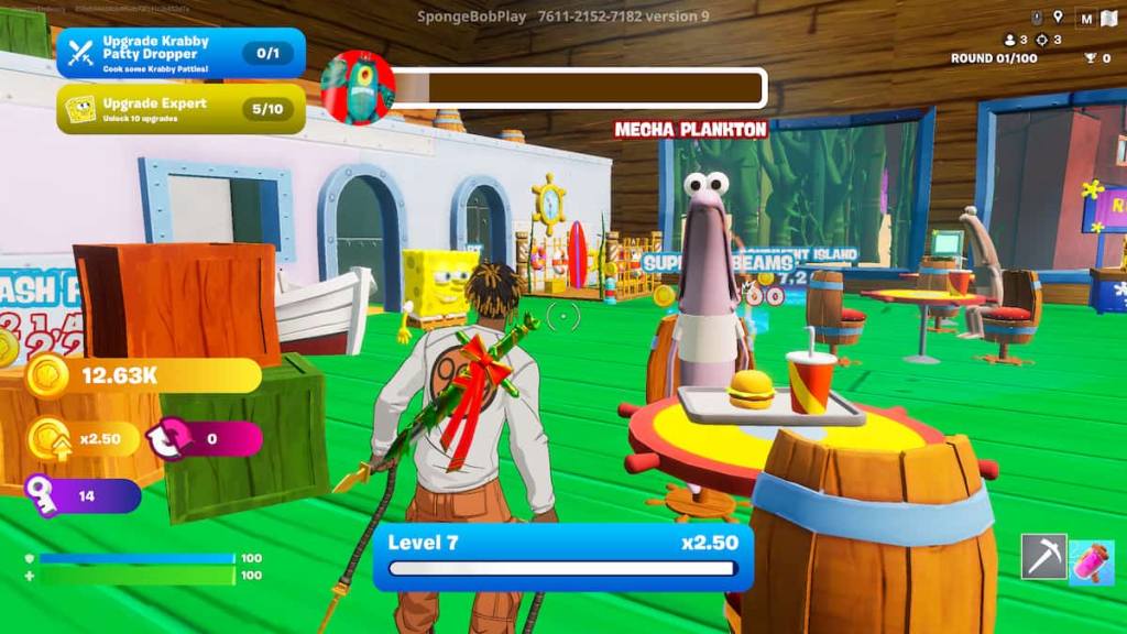 How to redeem codes in SpongeBob Tycoon Fortnite.