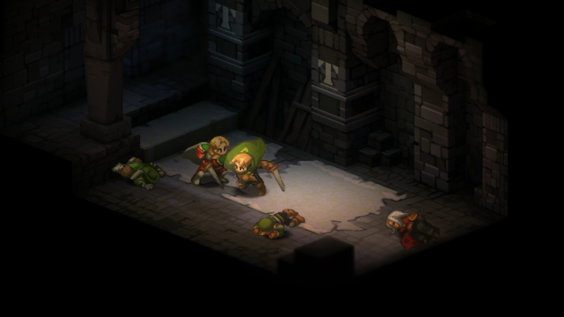 A combat scene in Final Fantasy Tactics