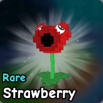 Strawberry plant from Plants vs Zombies Roblox experience.