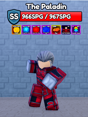 The Paladin Secret Boss from the Anime Eternal Roblox experience.