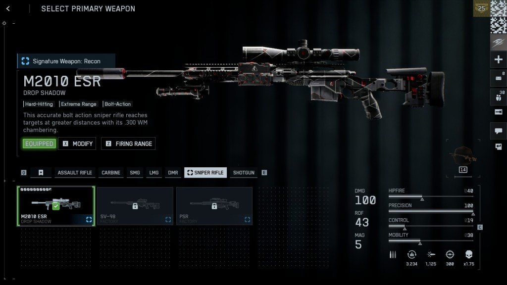 The M2010 sniper rifle in Battlefield 6. 