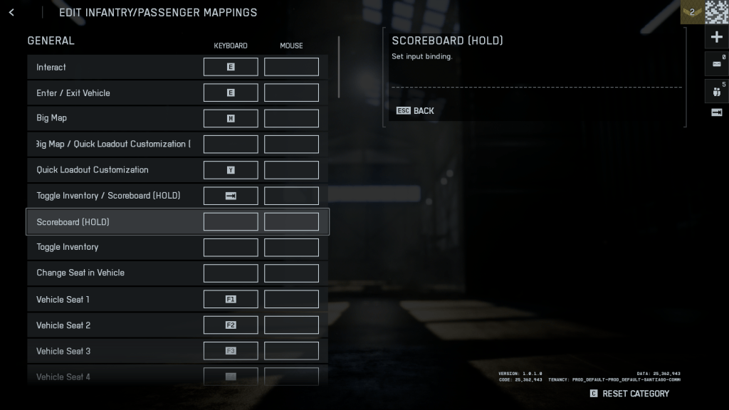 Default control bindings in Battlefield 6