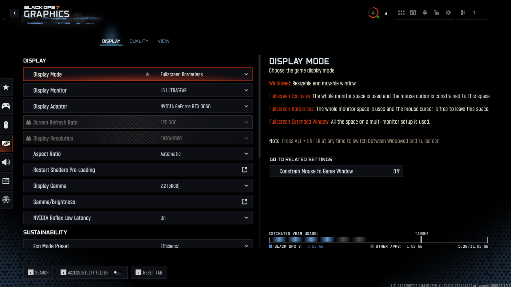 Black Ops 7 beta graphics settings
