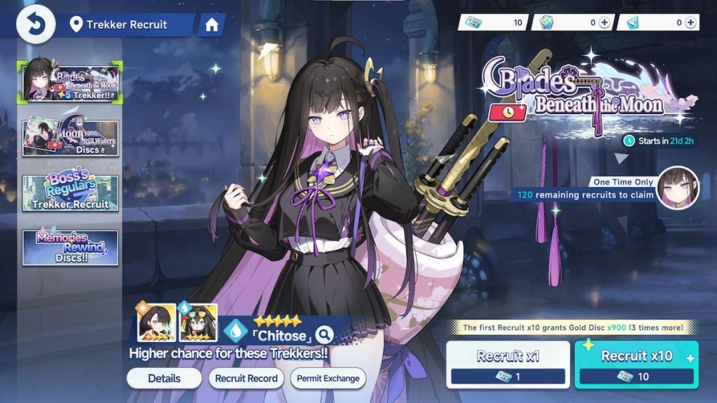 Chitose art in the banner of Stella Sora.