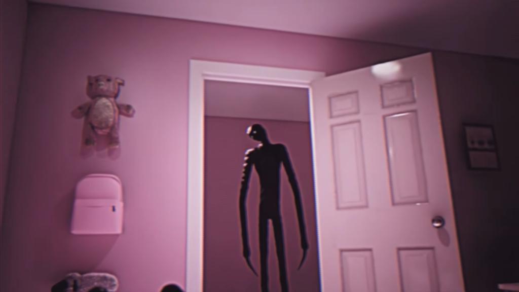 Stuck in bed, looking out the bedroom door at an entity slowly approaching