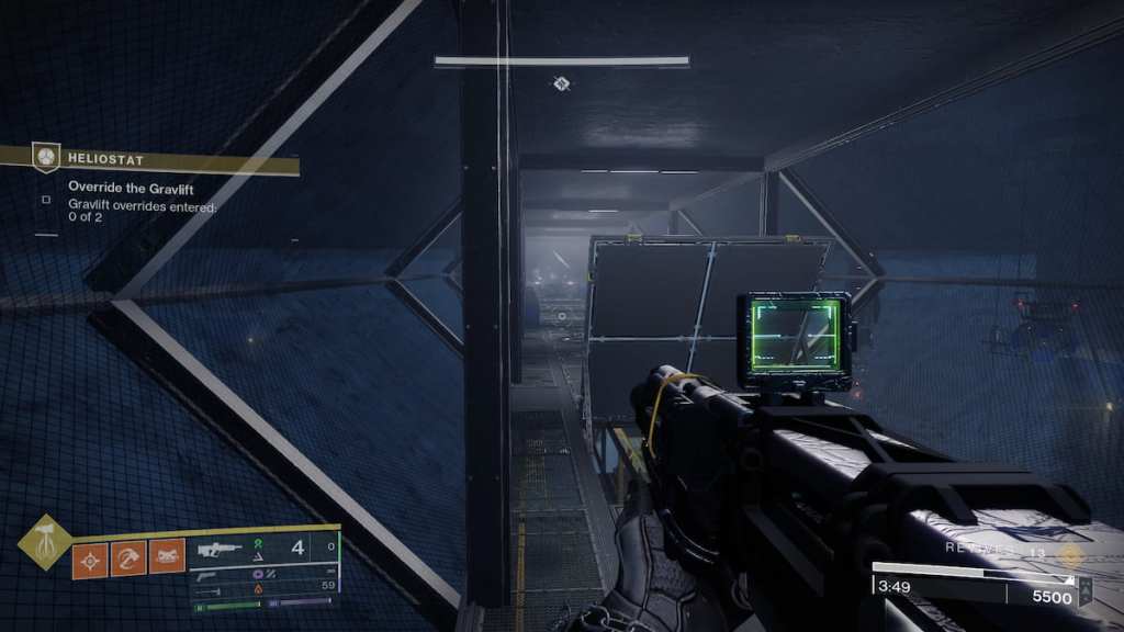 A hidden spot in Heliostat, which houses a terminal for the  Wolfsbane catalyst.