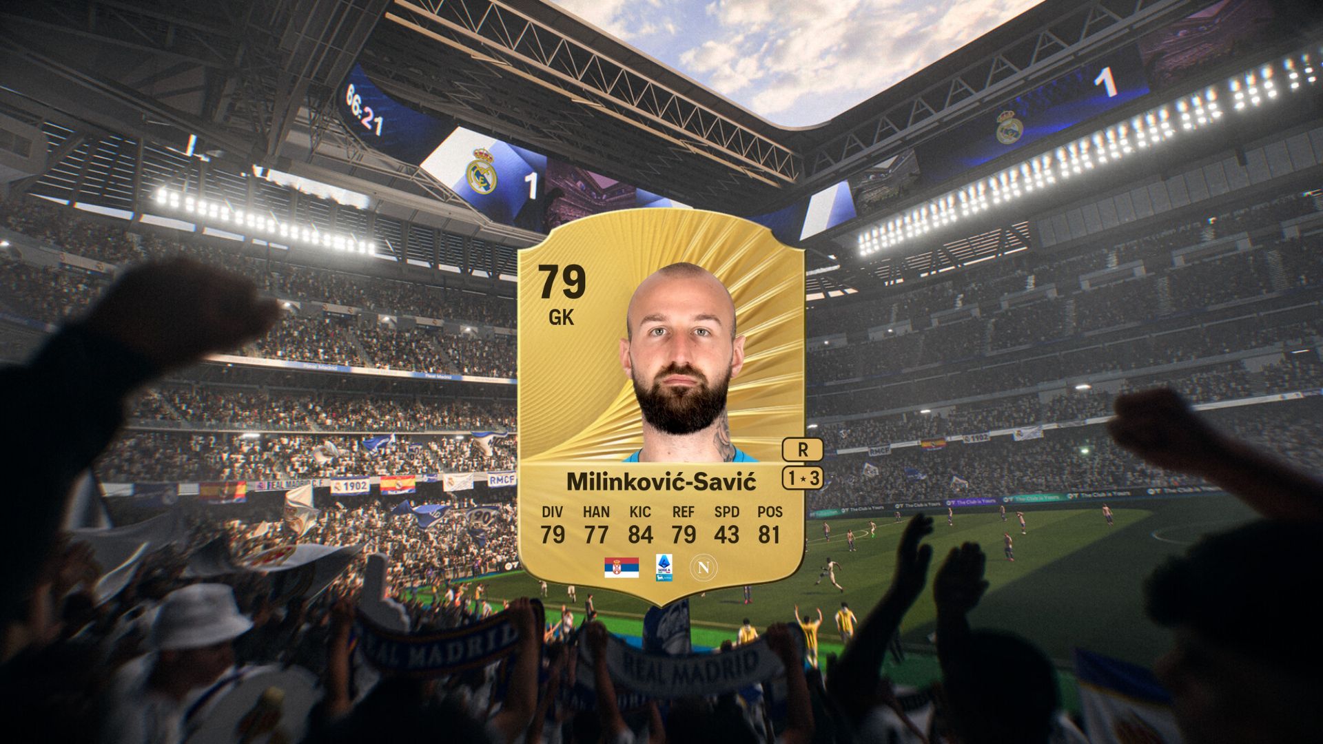Milinkovic-Savic in FC 26 for use in Keeper of the goal evolution