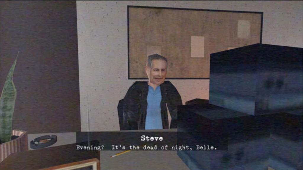 Steve telling Belle it's the dead of night