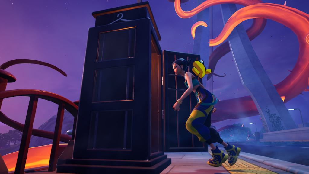 entering booth to become ghostface in fortnite