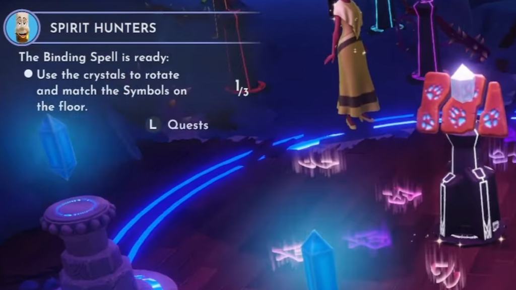 crystals moving symbols in DDV