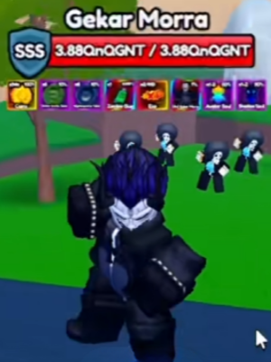 Gekar Morra SSS boss from World 25 (Triller Park) in Anime Eternal Roblox experience.