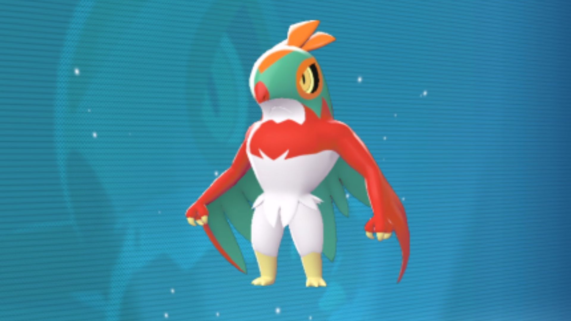 Hawlucha standing in its Pokédex entry in Legends ZA