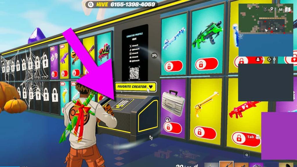 How to redeem codes in Fortnite 1V1 With Every Gun 