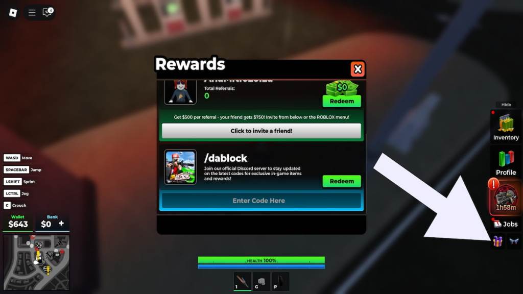 How to redeem Da Block codes. 