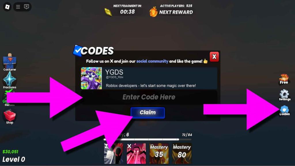 How to redeem Destroy codes