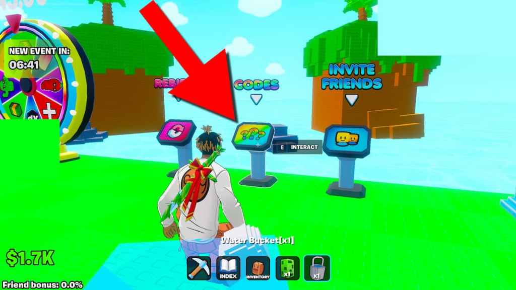 How to redeem codes in Fortnite Plants vs Brainrots.