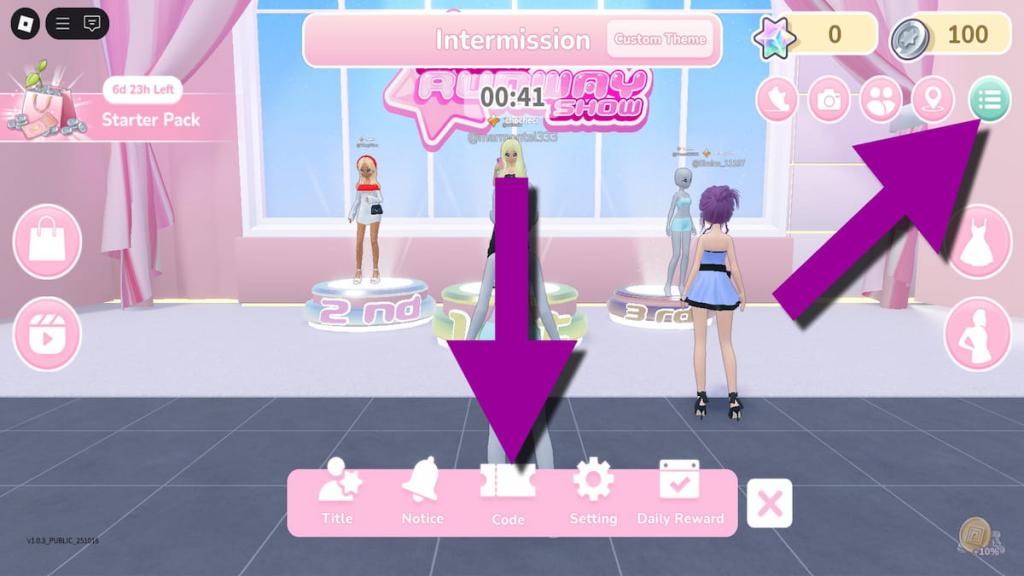 How to redeem Prism Runway Show codes