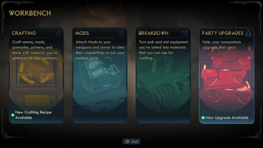 Outer Worlds 2 Workbench Party Upgrades