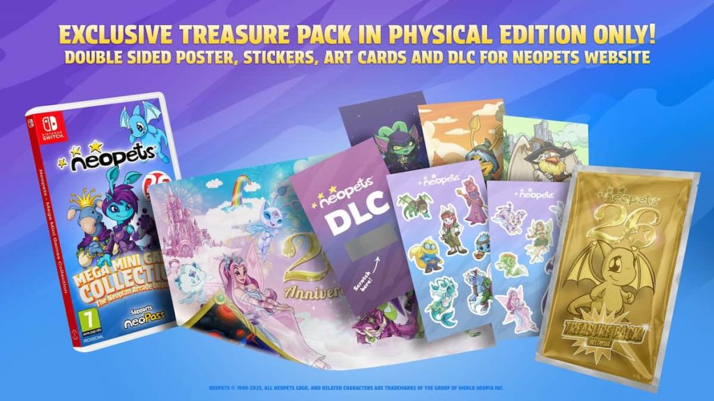 Neopets Mega Mini Game collection physical edition