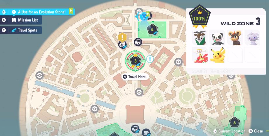 Pikachu location in Legends ZA