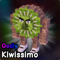 Kiwissimo brainrot from Plants vs Brainrots Roblox experience.