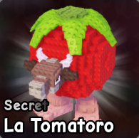 La Tomatoro brainrot from Plants vs Brainrots Roblox experience.