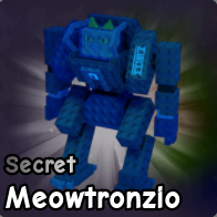 Meowtronzio brainrot from Plants vs Brainrots Roblox experience.