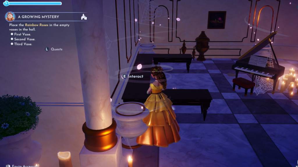 placing roses in ddv