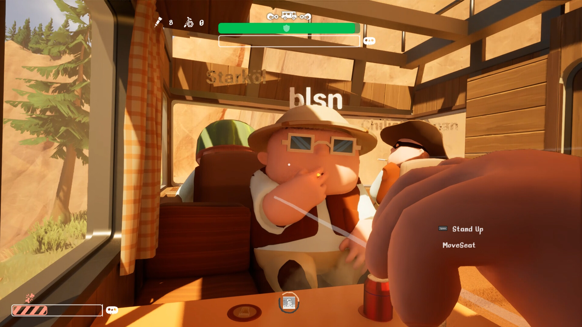 Players playing together in RV There Yet