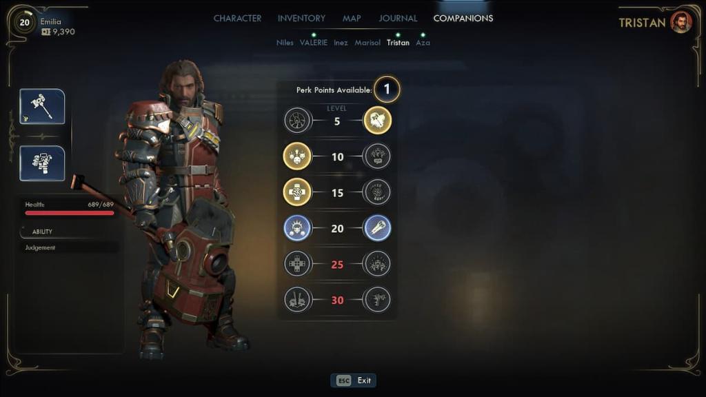 Tristan, one of the companions in Outer Worlds 2.